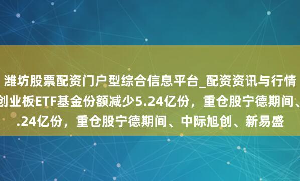 潍坊股票配资门户型综合信息平台_配资资讯与行情汇总 1月29日广发创业板ETF基金份额减少5.24亿份，重仓股宁德期间、中际旭创、新易盛