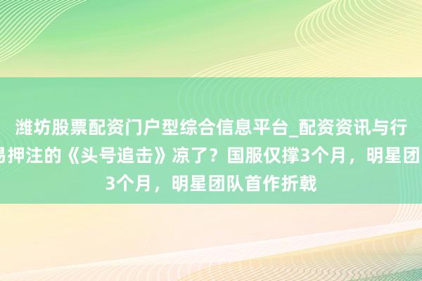 潍坊股票配资门户型综合信息平台_配资资讯与行情汇总 网易押注的《头号追击》凉了？国服仅撑3个月，明星团队首作折戟