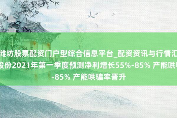 潍坊股票配资门户型综合信息平台_配资资讯与行情汇总 海达股份2021年第一季度预测净利增长55%-85% 产能哄骗率晋升